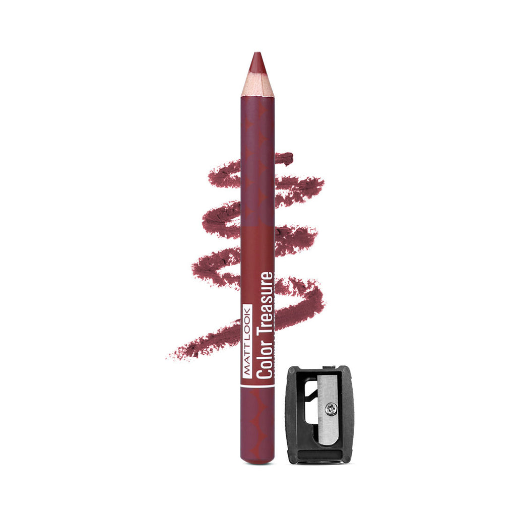 Color Treasure Luxury Matte Lip Pencil Crayon - 04 Loveable Wine