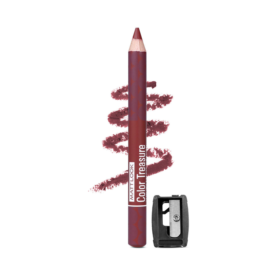 Color Treasure Luxury Matte Lip Pencil Crayon - 04 Loveable Wine