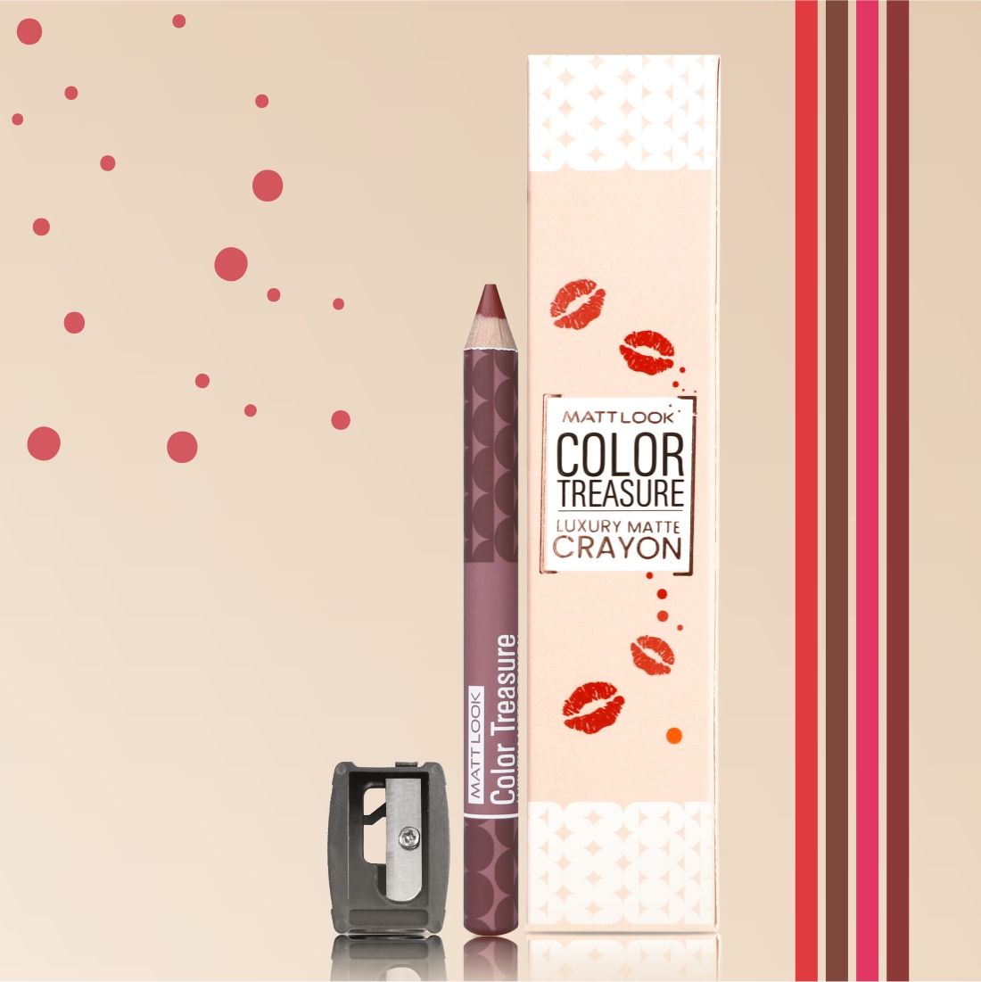 Color Treasure Luxury Matte Lip Pencil Crayon