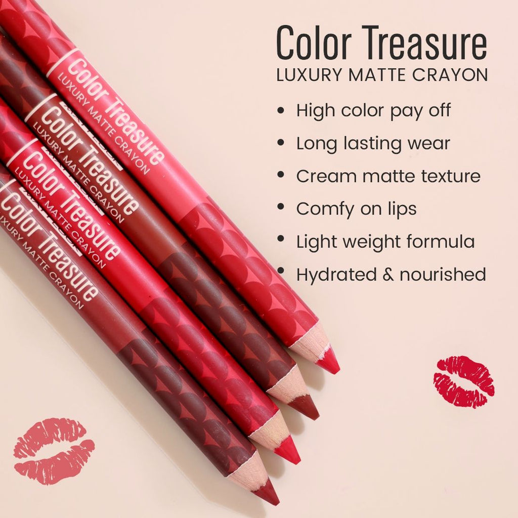 Color Treasure Luxury Matte Lip Pencil Crayon
