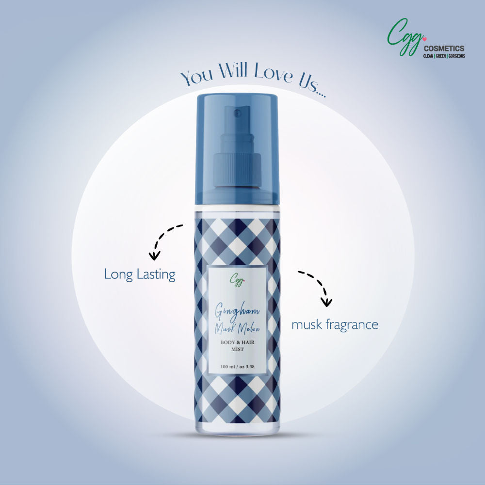 Gingham Musk Body & Hair Mist With No Alcohol For Woman