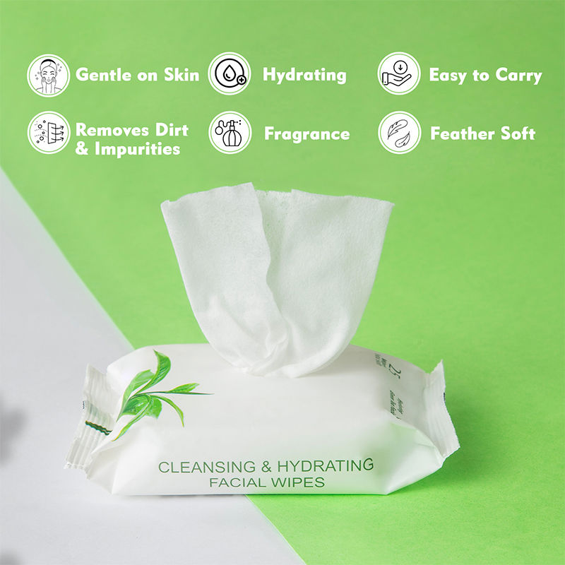 Makeup Removal Green Tea Hydrating Facial Wipes
