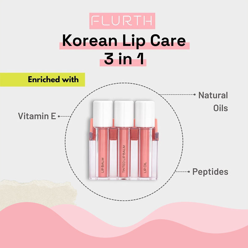 Flurth's Lipbalm + Lip Oil + Korean Lip Tint