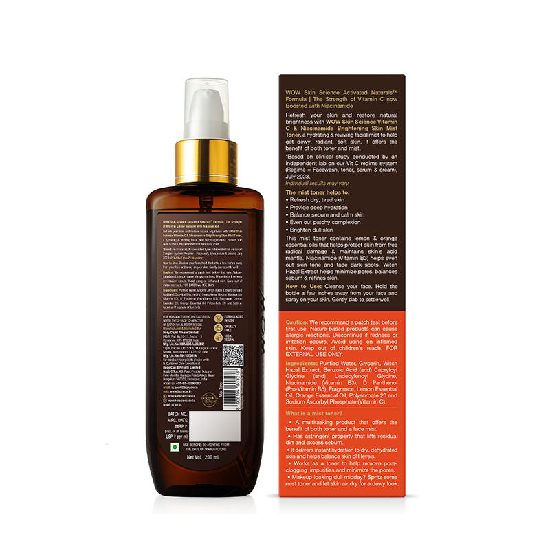 Skin Science Vitamin C & Niacinamide Skin Mist Toner