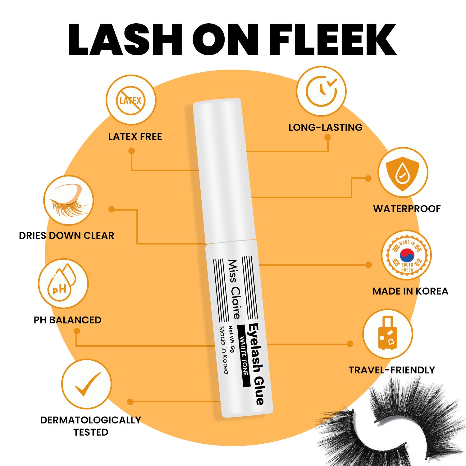 Eyelash Glue - White Tone