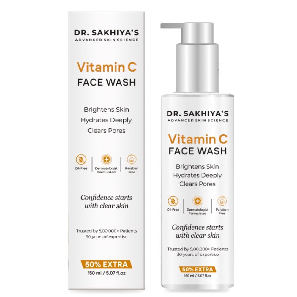 Vitamin C Face Wash Daily Glowing and Brightening Cleanser with Antioxidants
