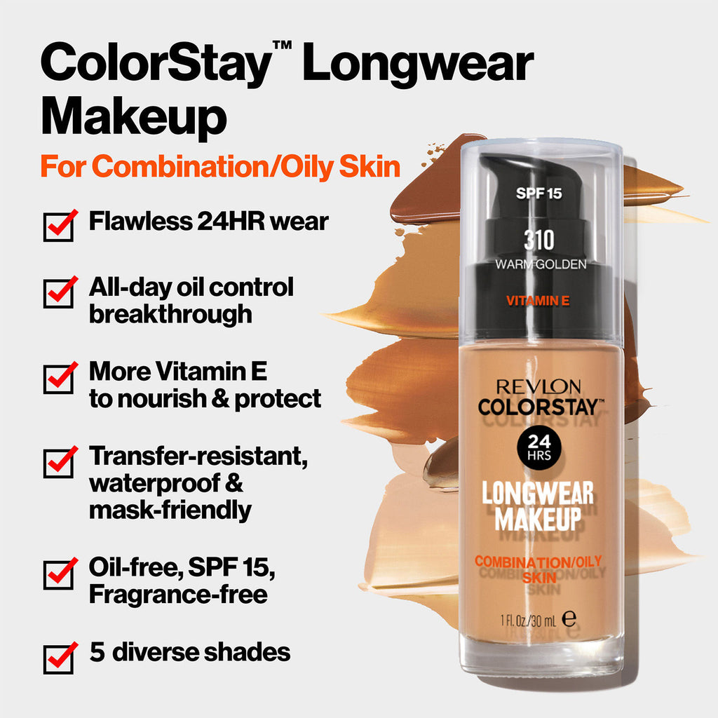 Colorstay Long Wear Make Up Combination/Oily SPF 15