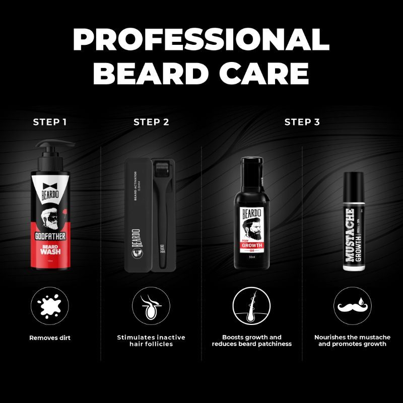 Mustache Growth Roll On Promotes hair growth Stimulates Hair Follicles