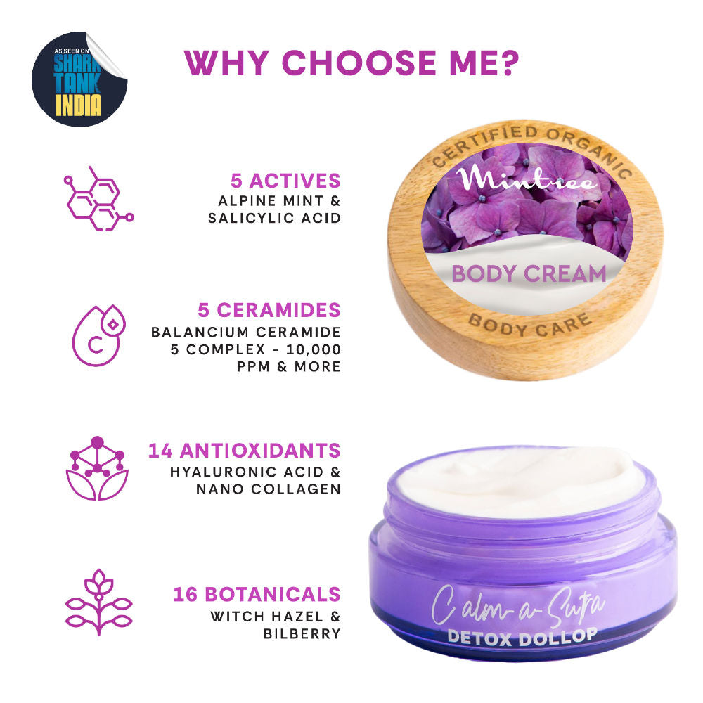 Organic Moisturizing Calming BodyButter For Dry Skin with Ceramides|BodyButter for Men&Women