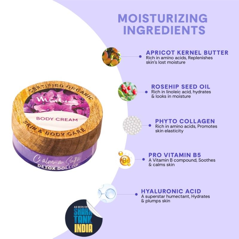 Organic Moisturizing Calming BodyButter For Dry Skin with Ceramides|BodyButter for Men&Women
