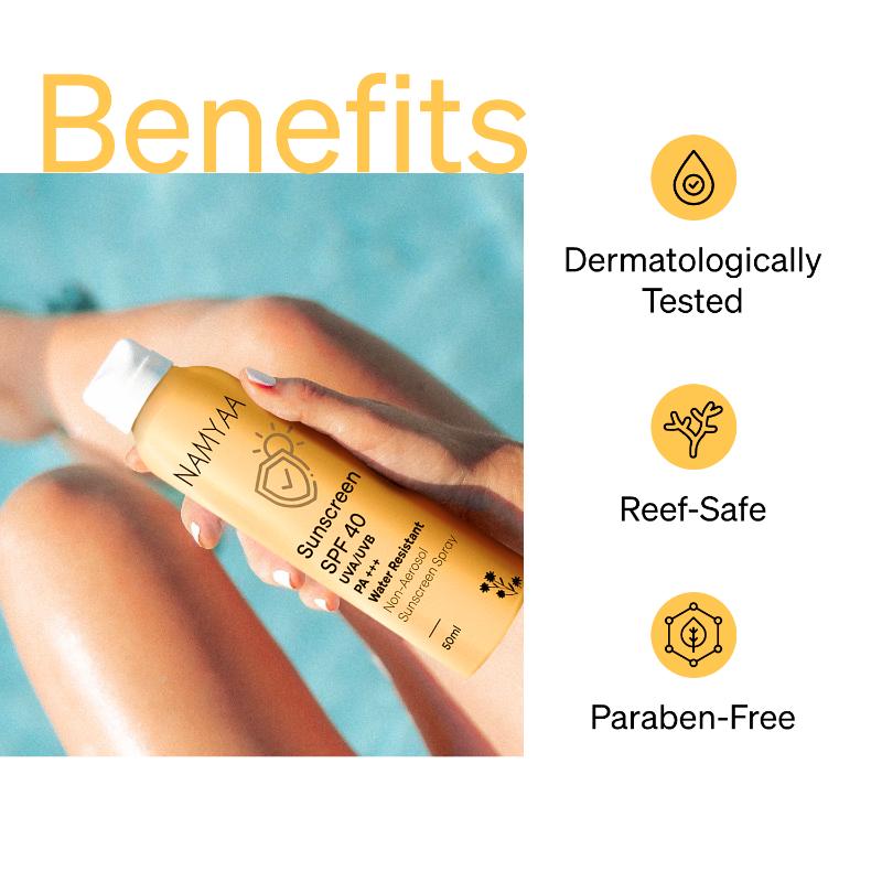 Sunscreen Spray SPF 40 For Sun Protection Against UVA/UVB With PA+++