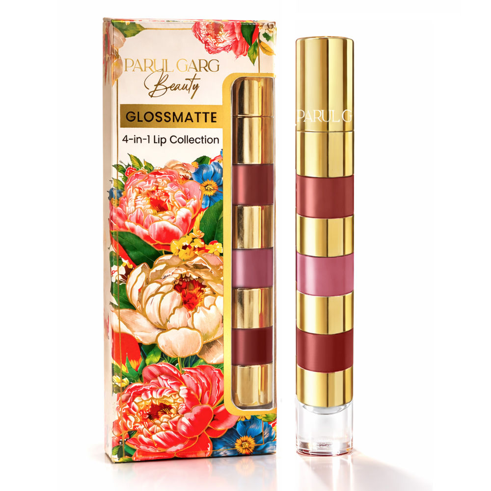 4-in-1 Bold Shade Lip Stack - Travel Friendly Matte Liquid Lipsticks with Gloss