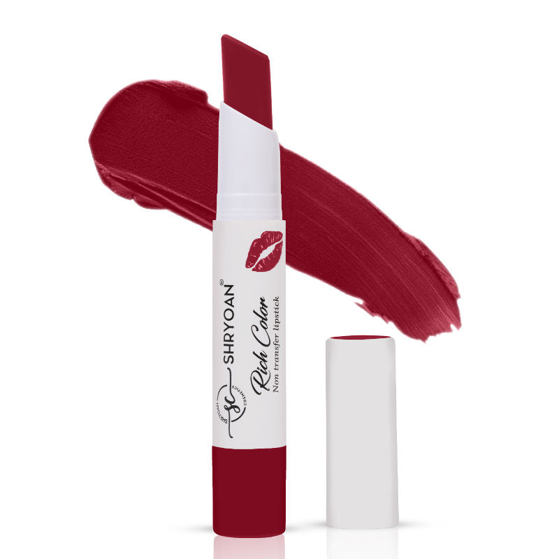 Rich Color Non-Transfer Long Stay Creamy Lipstick - Grape Fruit 15 - Cherry Cola -14