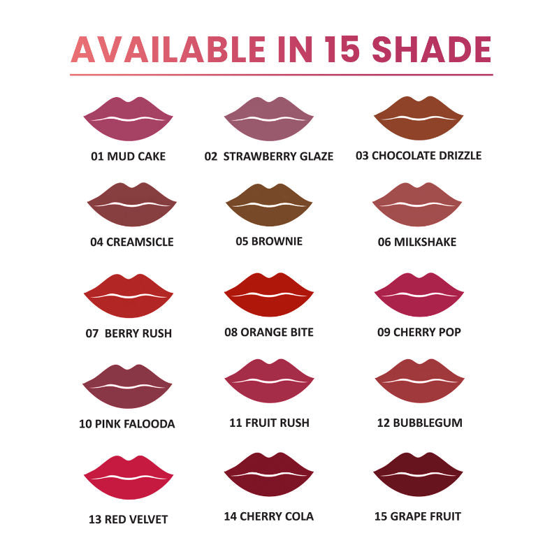 Rich Color Non-Transfer Long Stay Creamy Lipstick - Grape Fruit 15