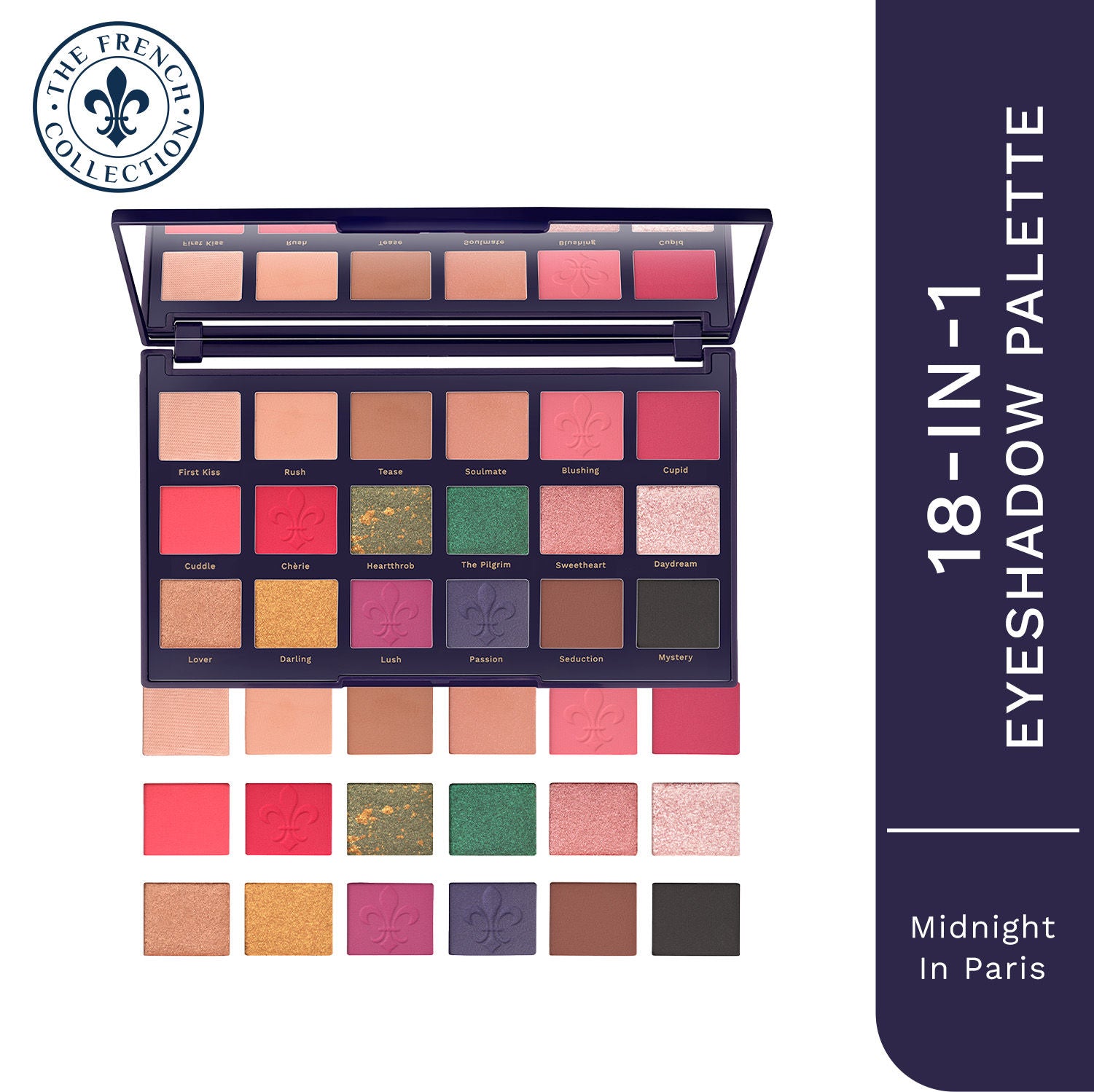 The French Collection Midnight In Paris 18-In-1 Eye-Shadow Palette - Multi