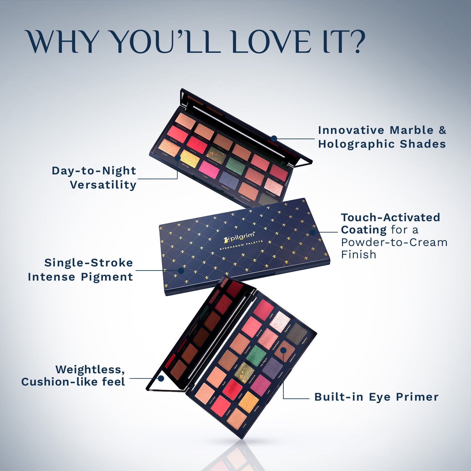 The French Collection Midnight In Paris 18-In-1 Eye-Shadow Palette - Multi