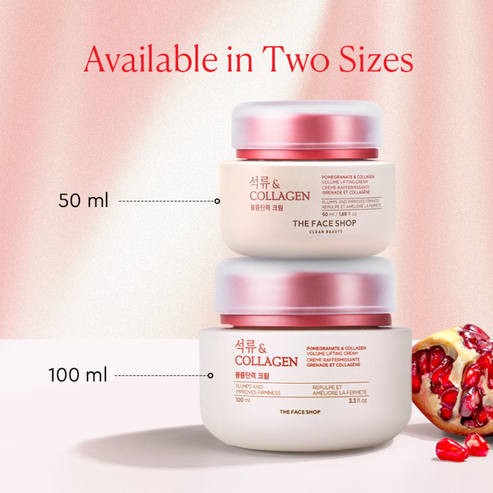 Pomegranate & 10% Collagen Korean Beauty Moisturizer - Anti Aging Day & Night Cream