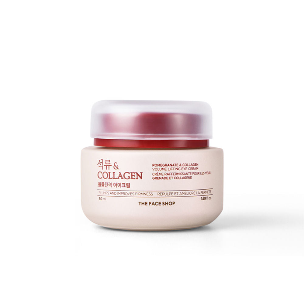 Collagen & Pomegranate Korean Under Eye Cream for Dark Circles & Wrinkles