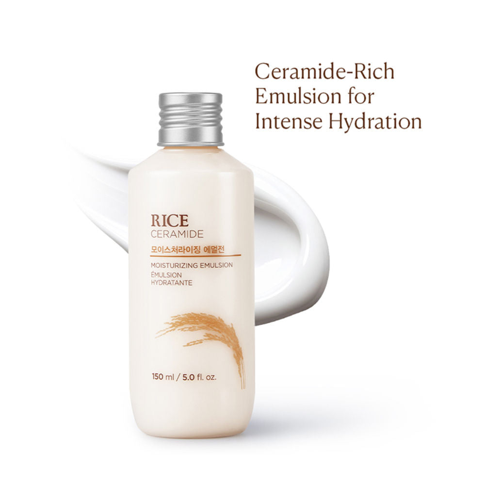 Rice & Ceramide Moisturizing Emulsion, Locks Skin Moisture & Strengthens Skin Barrier