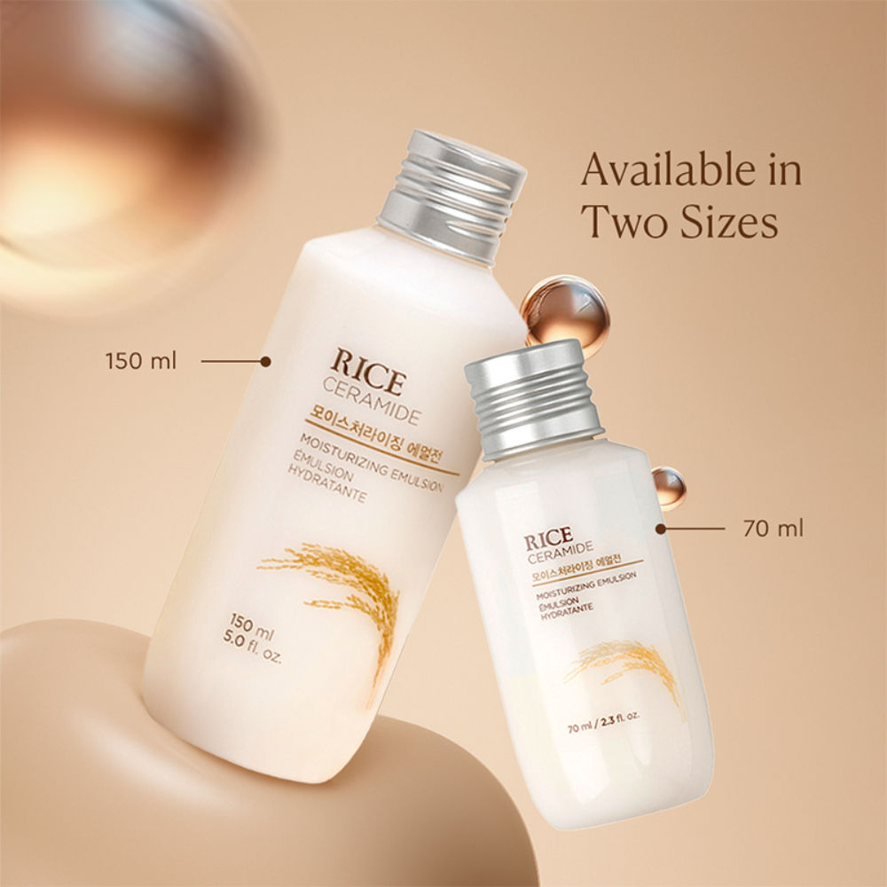 Rice & Ceramide Moisturizing Emulsion, Locks Skin Moisture & Strengthens Skin Barrier