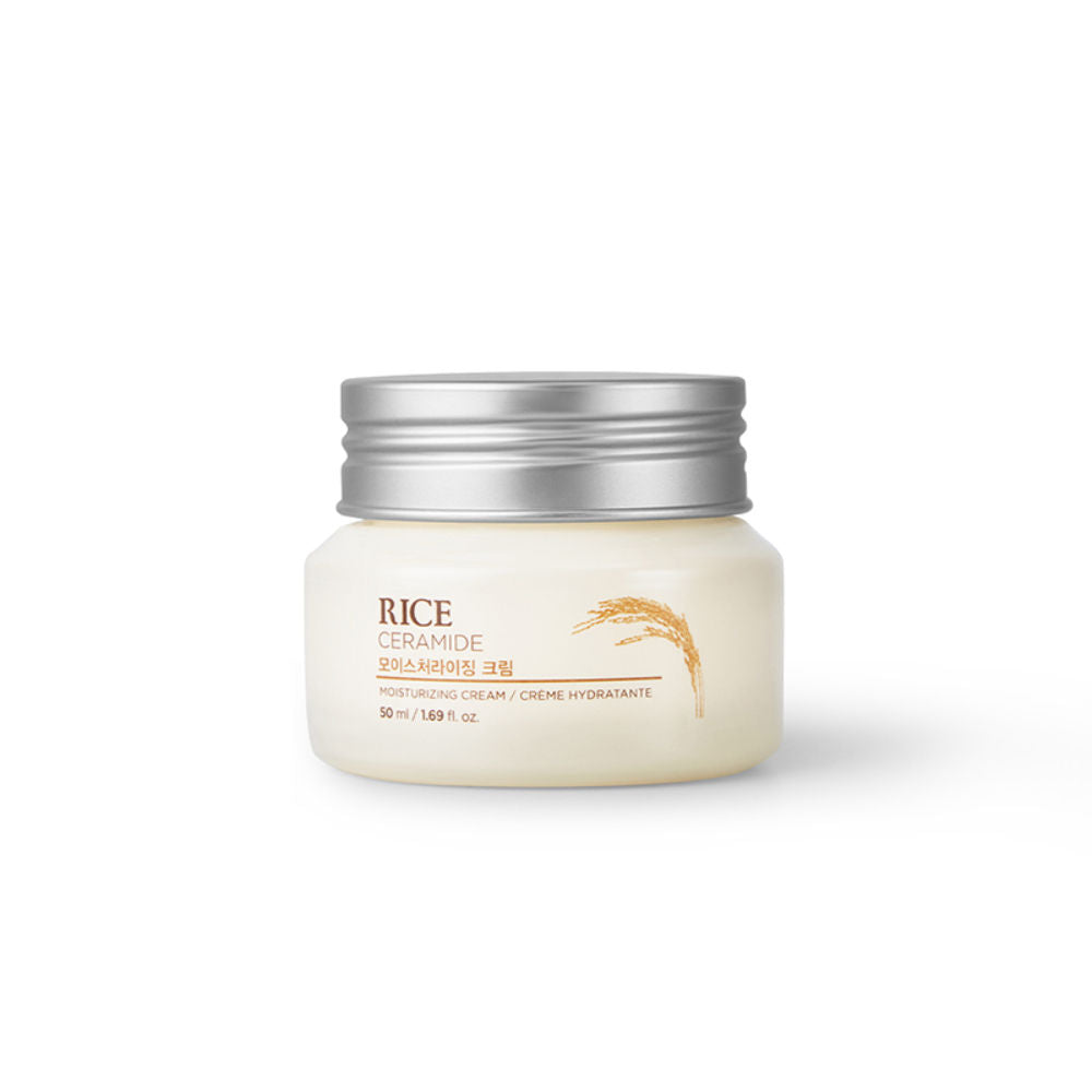 Ceramide & Rice Moisturizer - Korean Day Cream for Barrier Repair & Glass Skin Glow