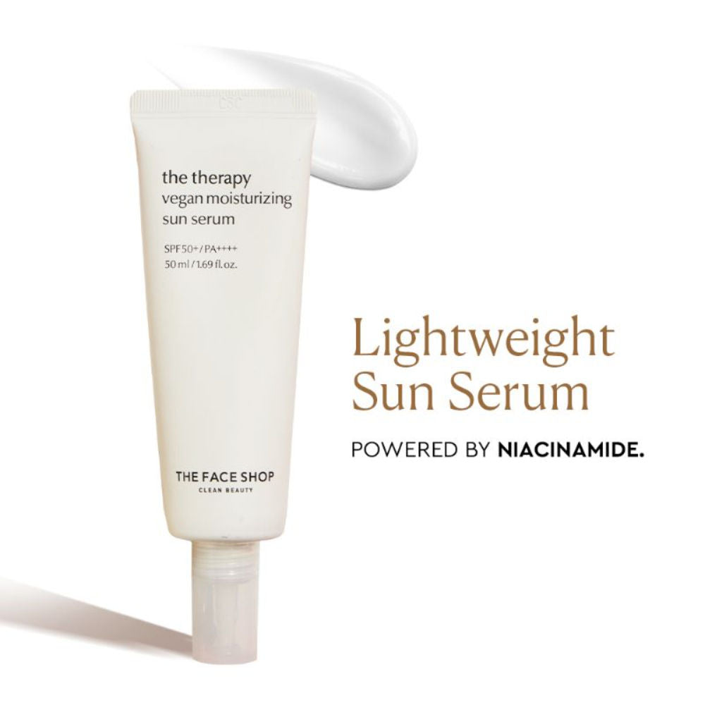 Vegan Korean Sunscreen Serum SPF 50+ PA++++ with Niacinamide