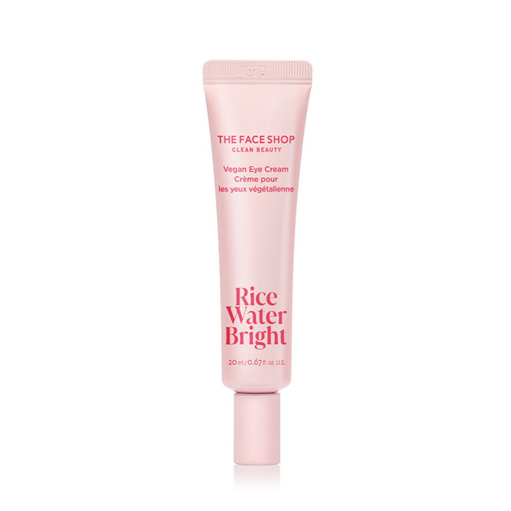 Rice Water Eye Cream with Niacinamide, Brightens & Moisturizes Under Eye Dark Circles