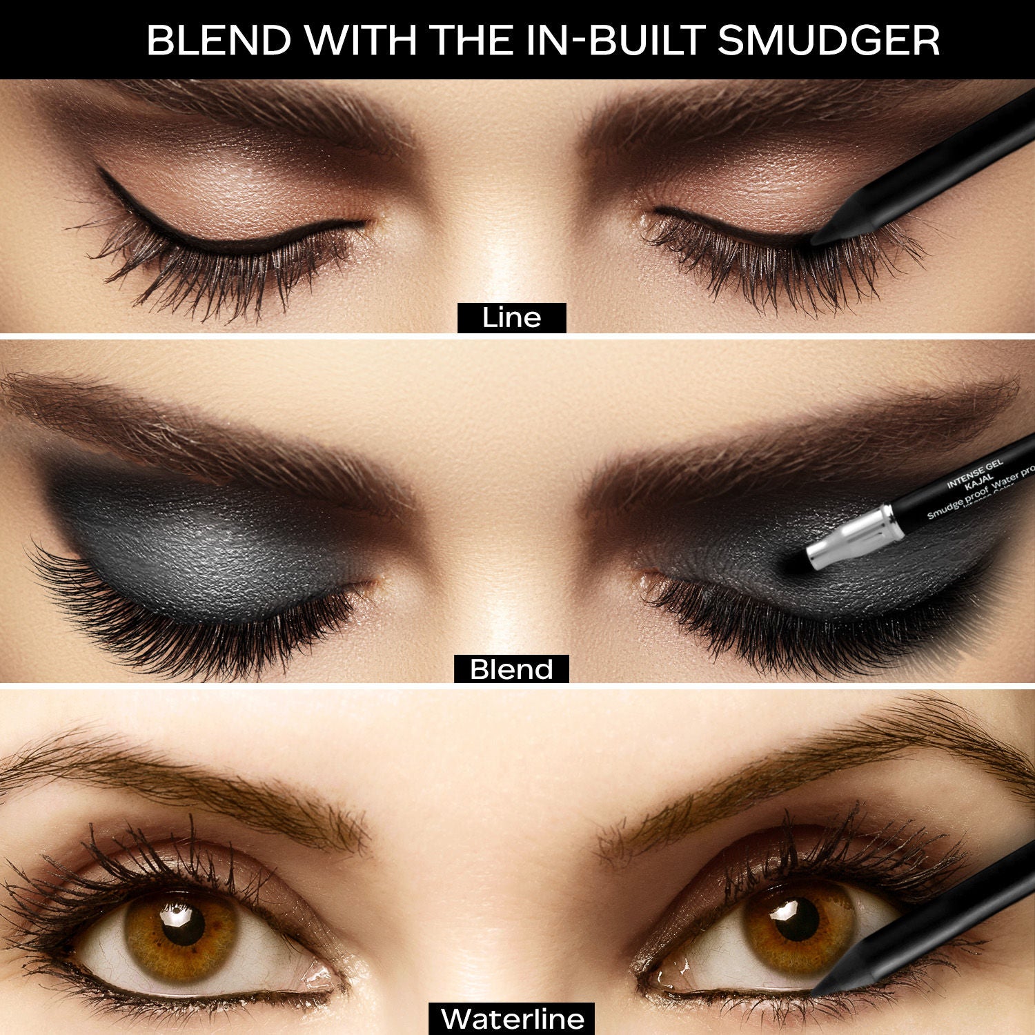 Ultime Pro Intense Gel Kajal With Smudger & Sharpener