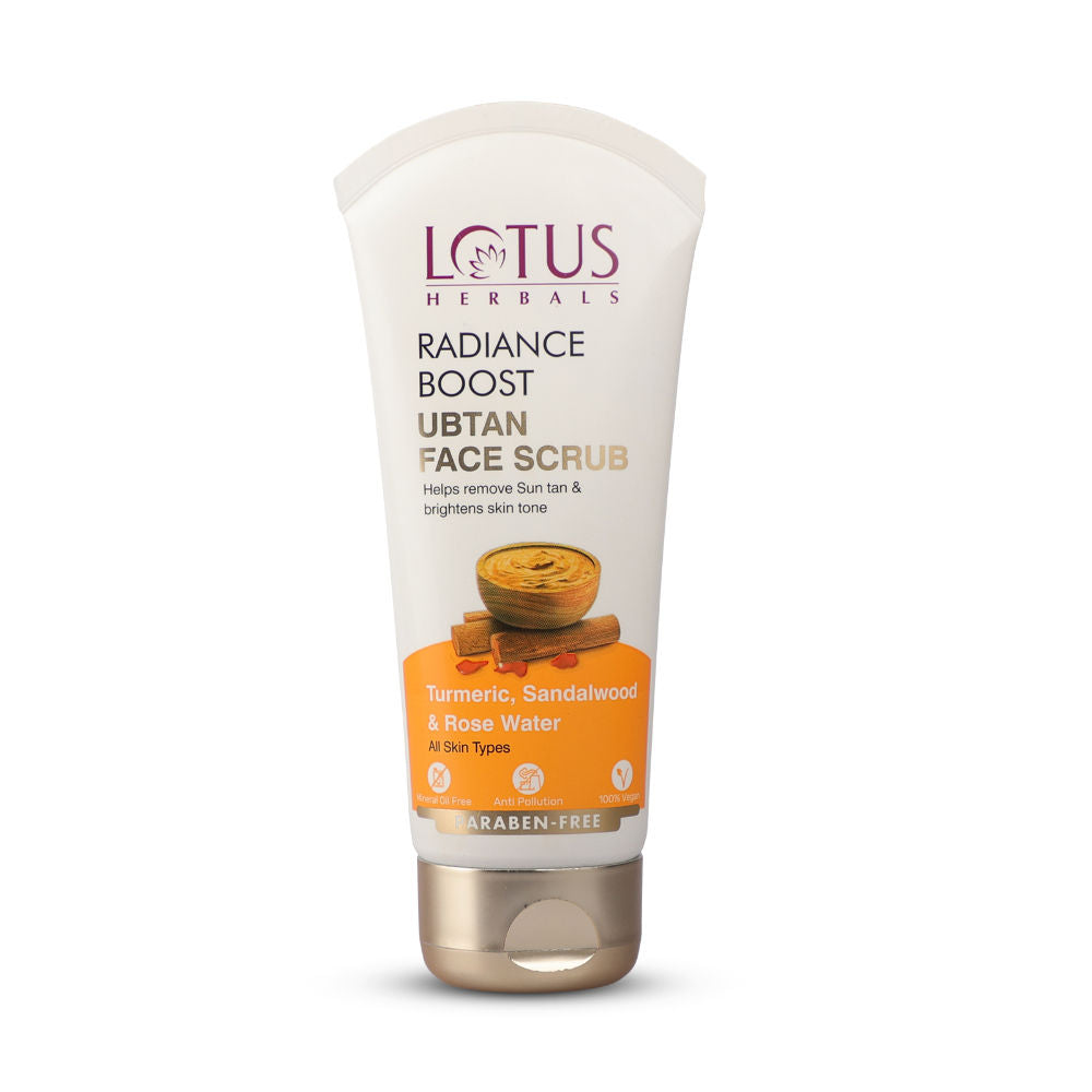 Radiance Boost Ubtan Face Scrub ,Turmeric, Sandalwood & Rose Water ,Glowing Skin