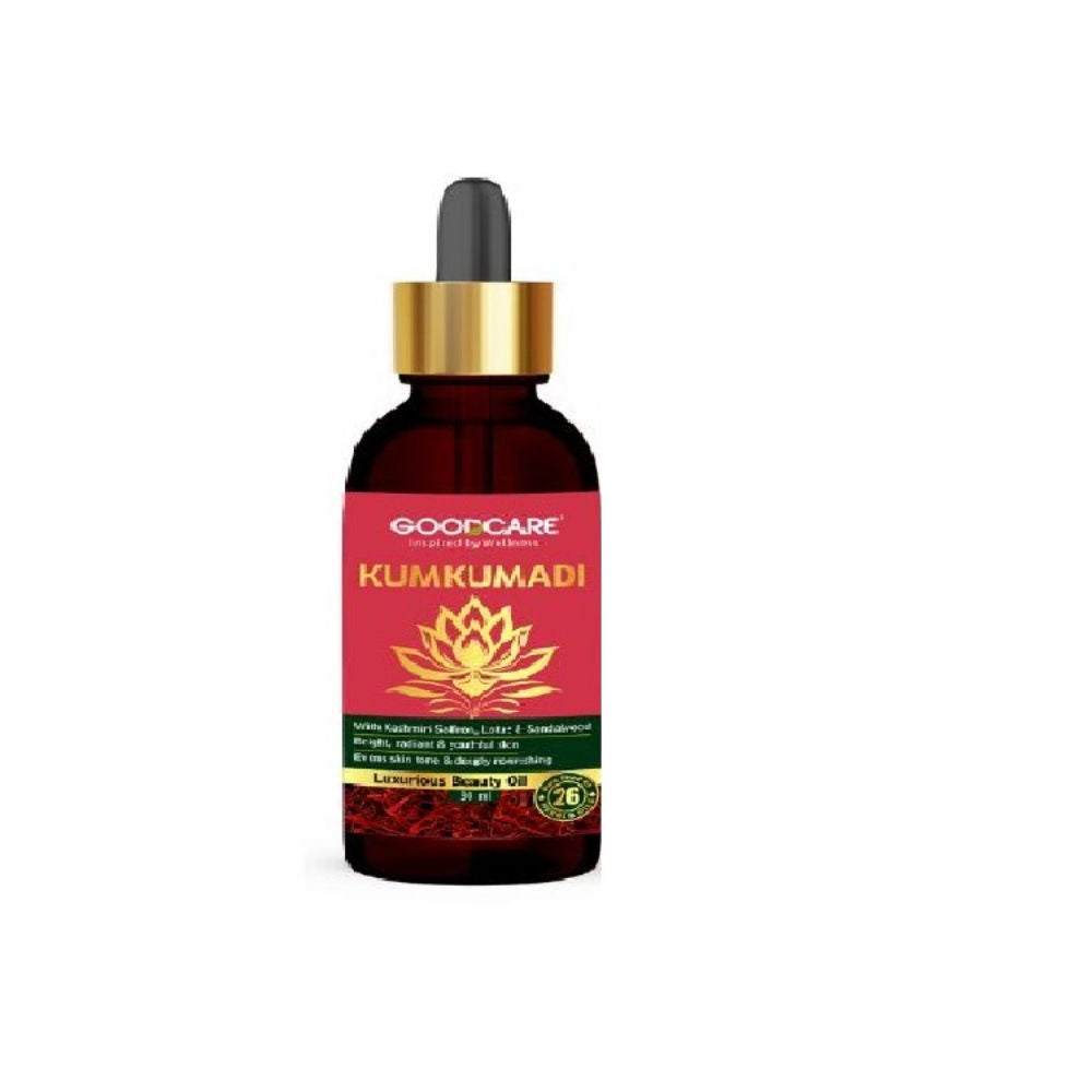 Ayurvedic Kumkumadi Face Oil with Saffron, Lotus and Sandalwood for glowing even toned skin