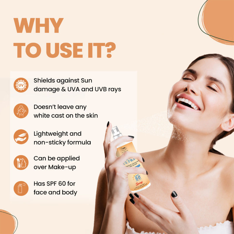 Sun Protection Sunscreen SPF UVA UBA 60+ PA++++ Spray