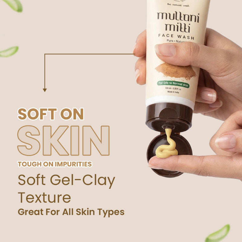Multani Mitti Face Wash for Glowing & Clear Skin - For Oily Skin