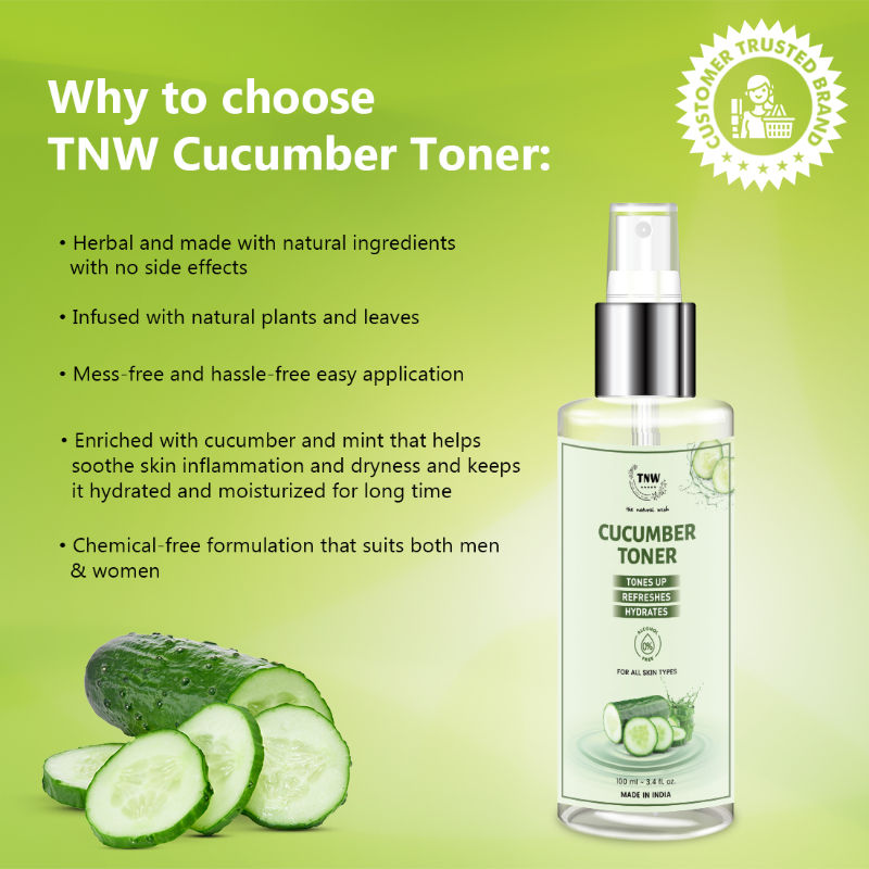 Cucumber Toner for Cleansing, Refreshing & Hydration Face Toner