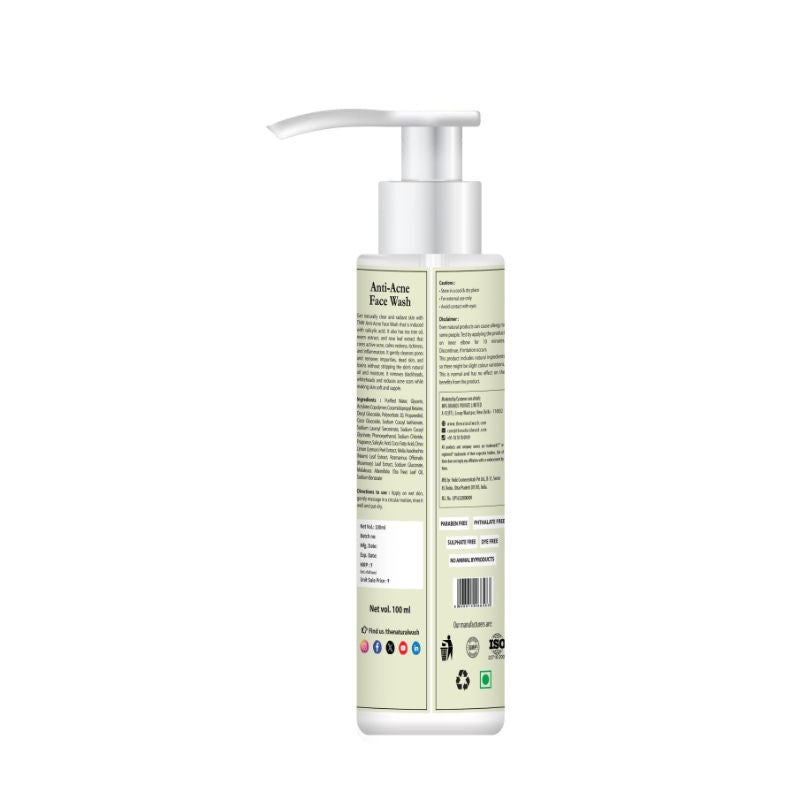Anti Acne Face Wash for Reduces Acne, Whiteheads & Blackheads