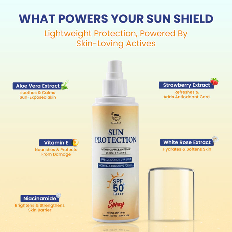 Sun Protection Sunscreen SPF 50+ PA+++ Spray With UVA UVB