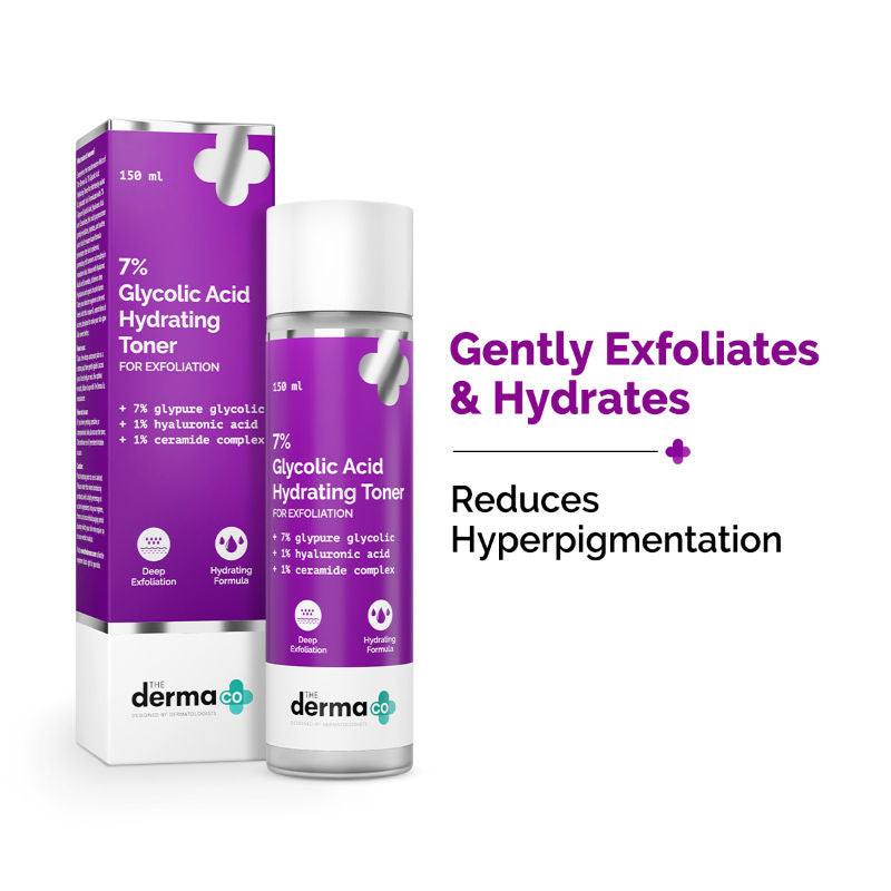 7% Glycolic Acid Hydrating Toner for Exfoliation and All Skin Types