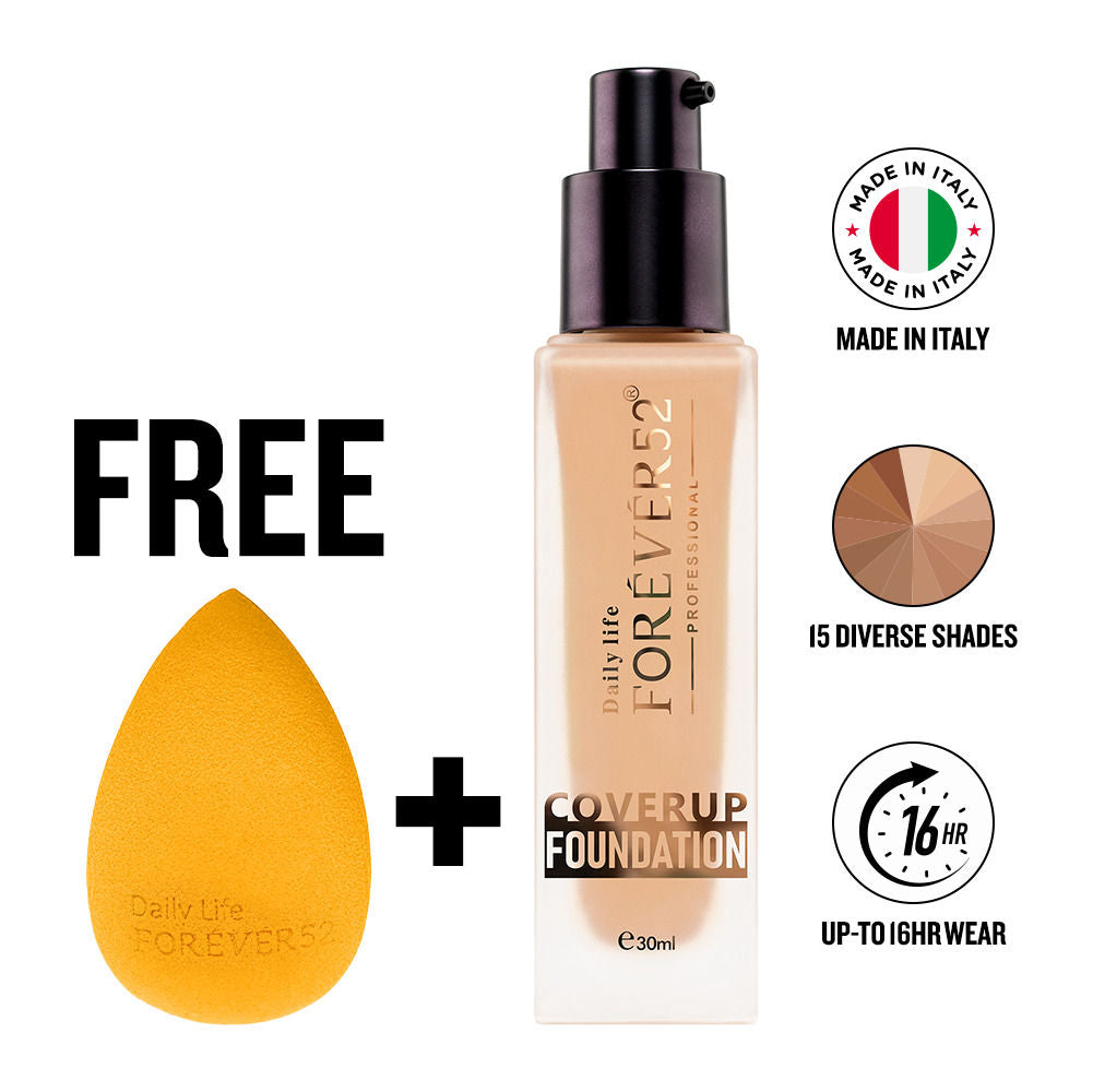 Coverup Foundation with Free Sponge - Fcu30.1