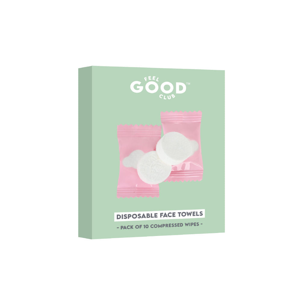 Disposable Face Towels - 10 Pcs Compressed Coin Tissues Expand In Water As Wet Wipes