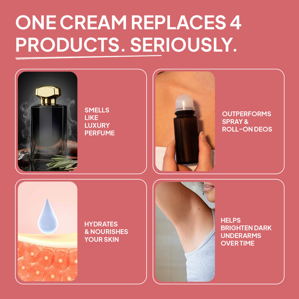 Imfresh Honeyoudh Deodorant Cream For Whole body & Underarms Areas Long Lasting Odour Control