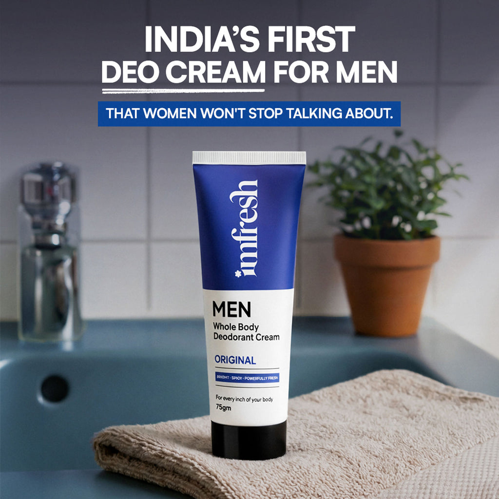 Imfresh Men Original Deodorant Cream For Whole body, Underarms Areas & Long Lasting Odour Control