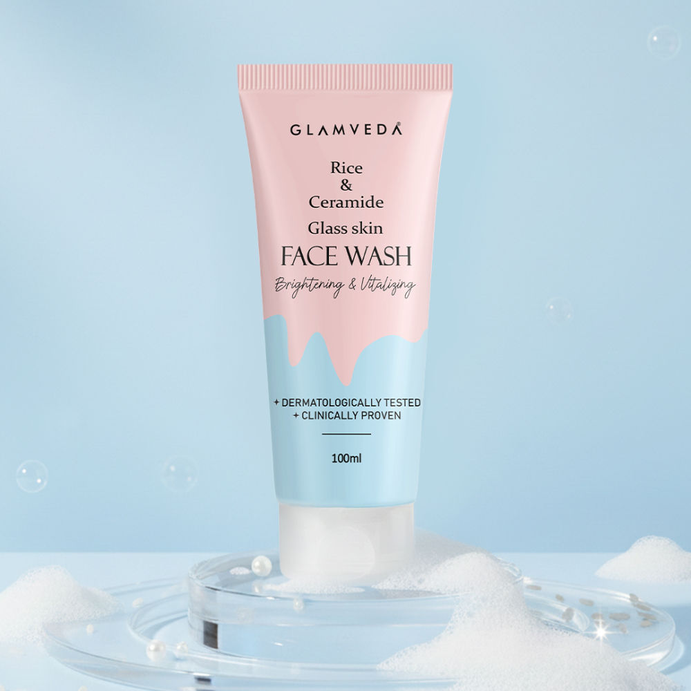 Rice Water & Ceramide Glass Skin Brightening Face Wash