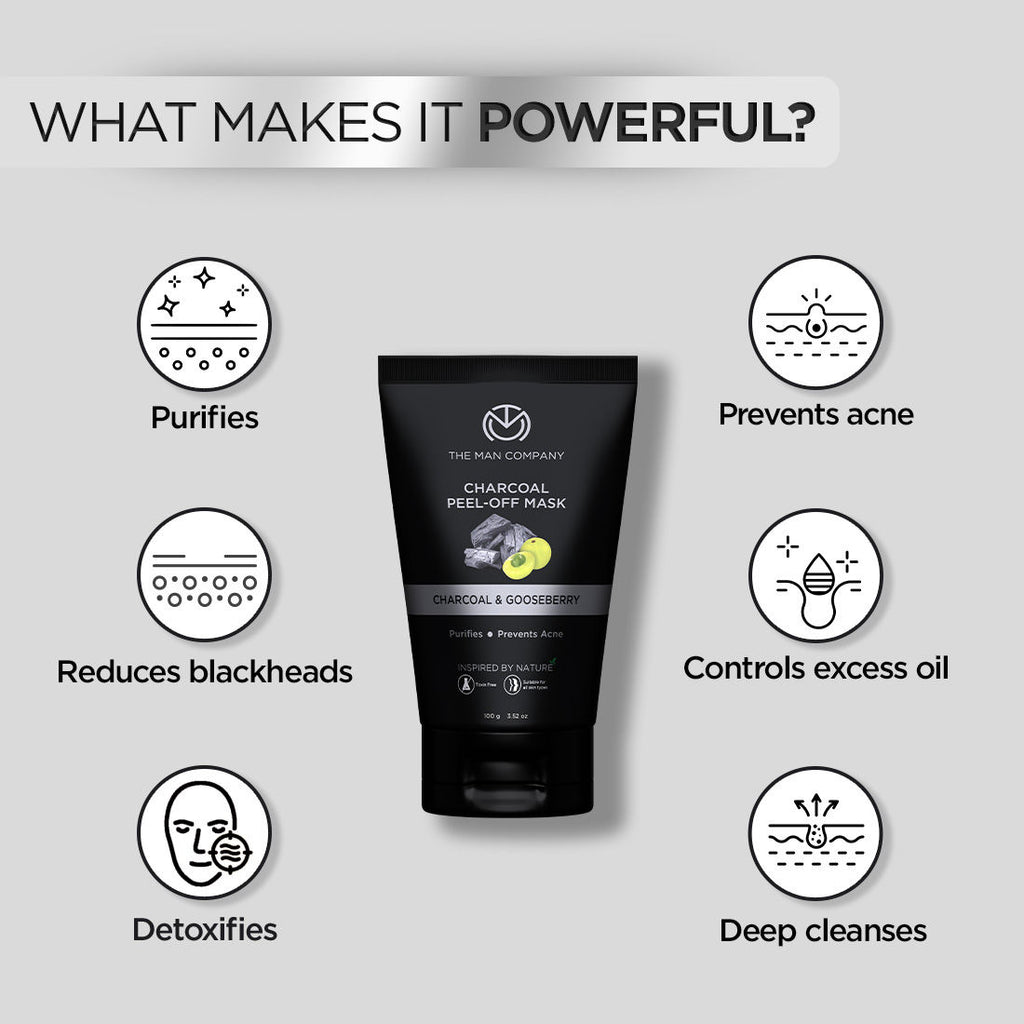 Charcoal Peel Off Mask Moringa & Gooseberry
