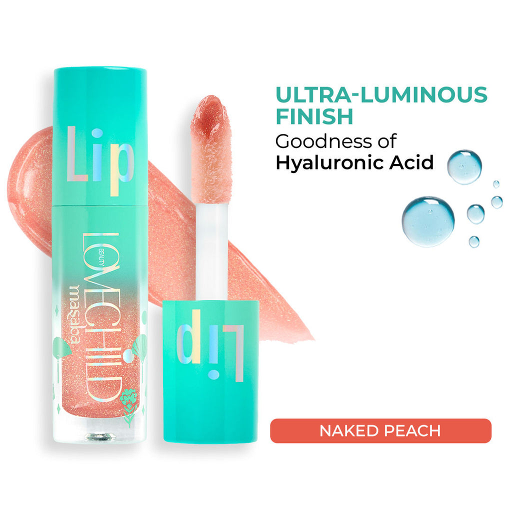 Tinted Lip Oil With Shimmer - Naked Peach