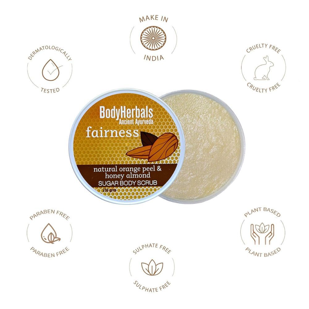 Fairness Natural Orange Peel & Honey Almond Sugar Body Scrub