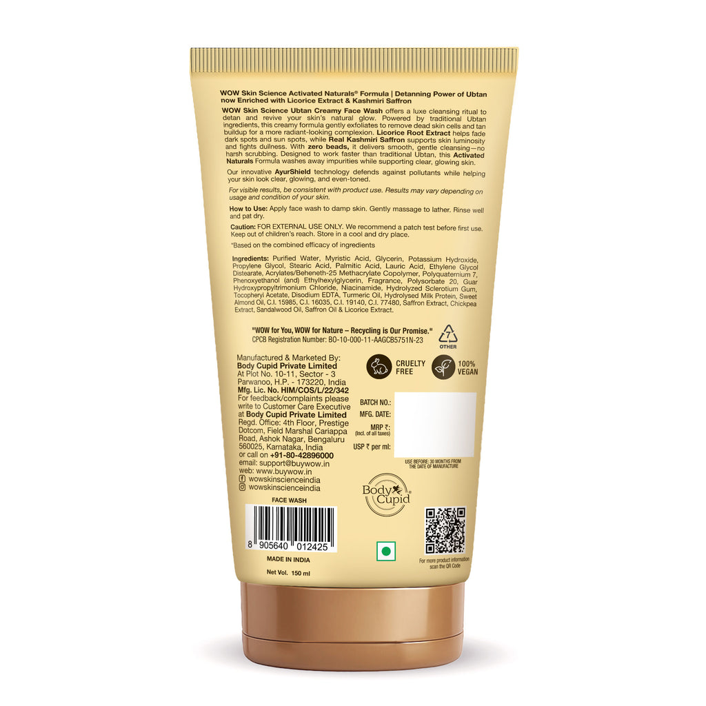 Skin Science Ubtan Creamy Face Wash