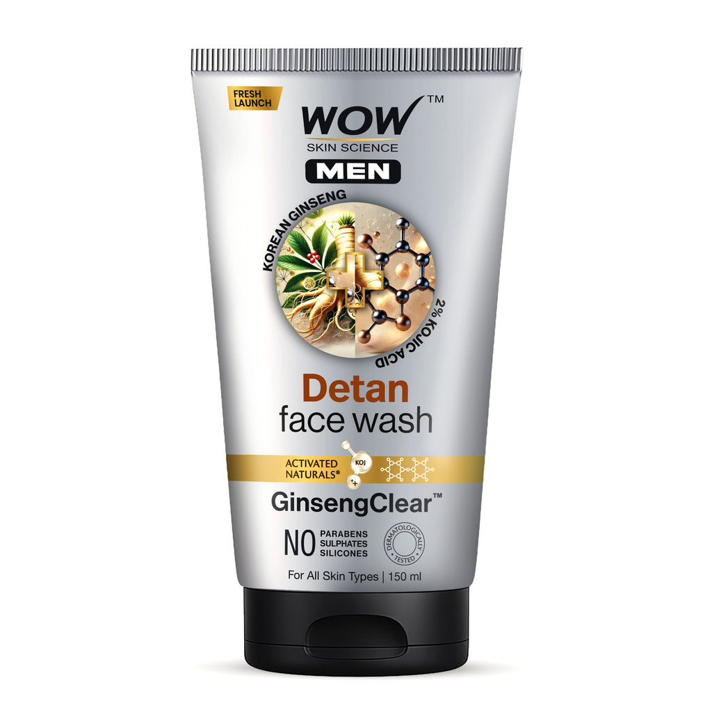 Skin Science Men Korean Ginseng + Kojic Acid Detan Face Wash Gel