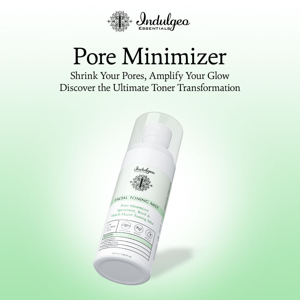 Pore Minimizer Spearmint Basil Witch Hazel Toning Mist/Toner For All Skin Types