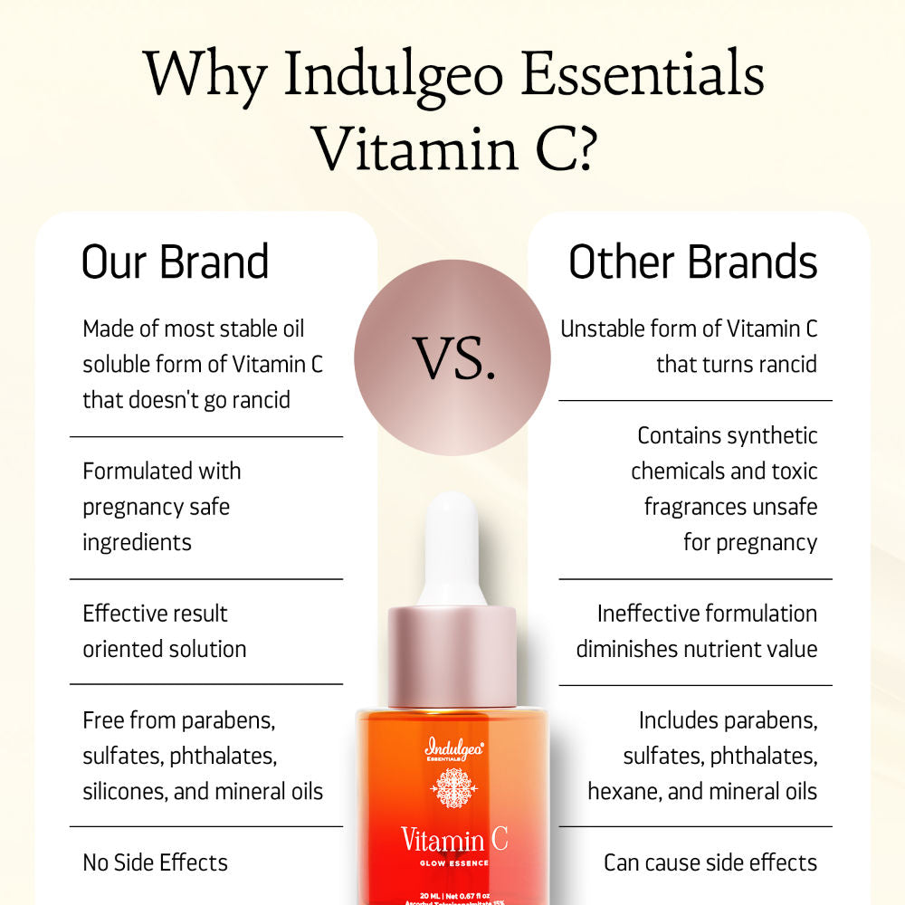 Vitamin C Glow Essence, Antioxidant - Rich Skin Brightening Face Serum