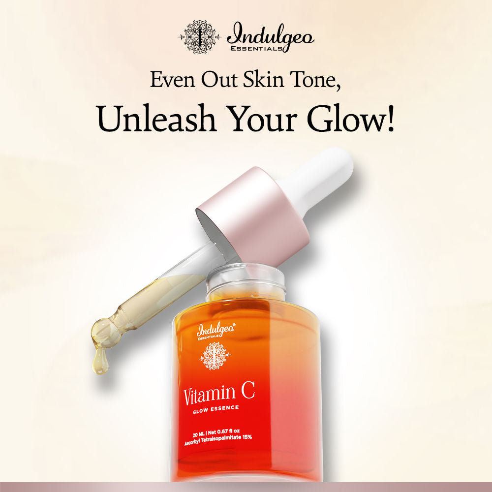 Vitamin C Glow Essence, Antioxidant - Rich Skin Brightening Face Serum