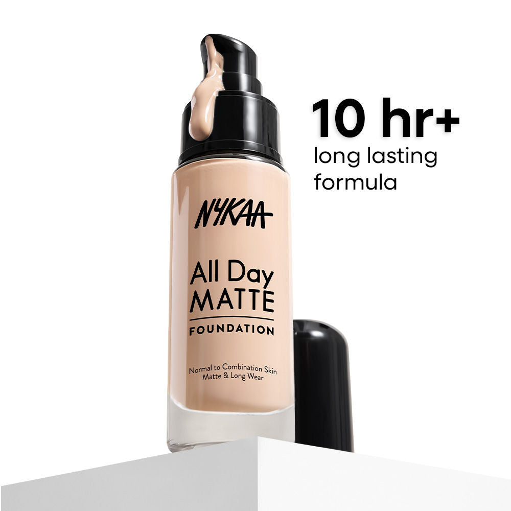 All Day Matte Long Wear Liquid Foundation With Pump - Cashew 03